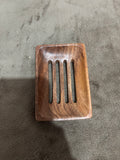 Porte-savon rectangulaire en bois