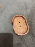 Porte-savon arrondi en bois